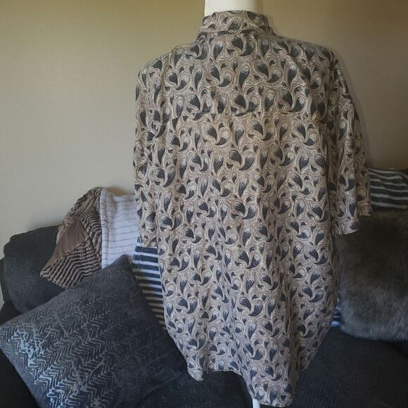 Chiamare Vintage 100% Silk Paisley Shirt - Picture 3 of 11